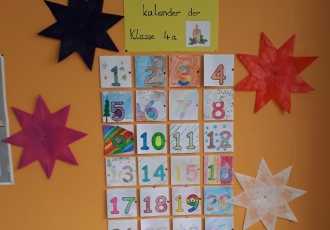 Gelungene Adventsaktion - Aktiver Adventskalender der Klasse 4a
